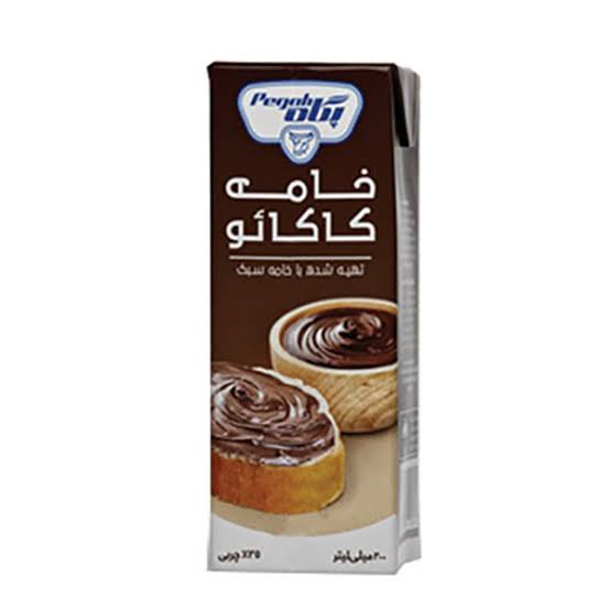 خامه کاکائویی پاکتی 200 گرم پگاه