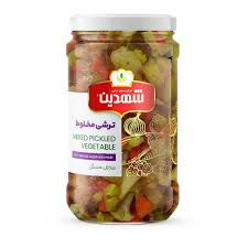 ترشی مخلوط خرد شده درشت شهدین 660 گرم