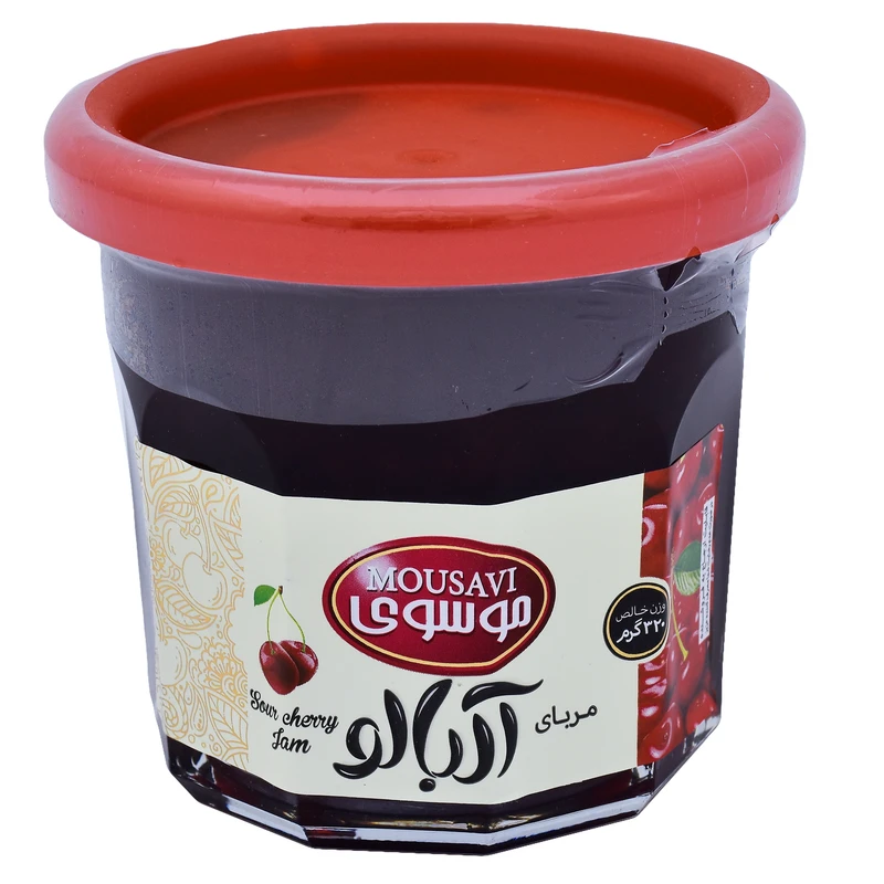 مربای  آلبالویی رنده شده موسوی