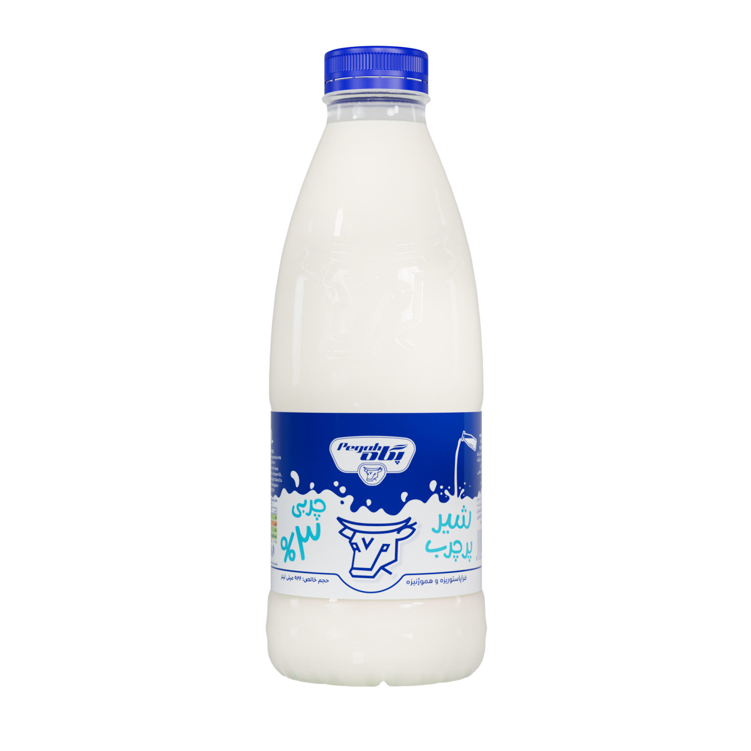 شیر فراپاستوریزه سنتی پرچرب 946 میل پگاه