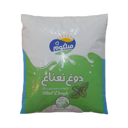 دوغ نایلونی نعناع 2500 میلی لیتر میلکوم میهن