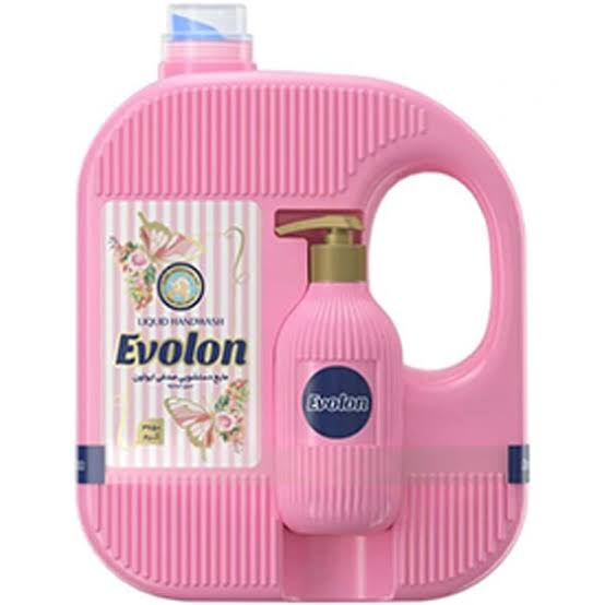 مایع دستشویی صدفی ایولون Evolon صورتی 3650 گرمی