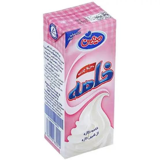خامه 200 میل 30% چربی پاکتی میهن