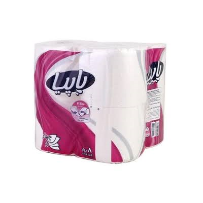 دستمال کاغذی توالت 4 لایه 8 رول پاپیا