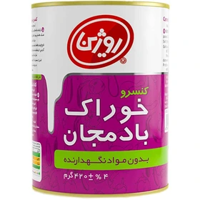 کنسرو خوراک بادمجان 400 گرم روژین