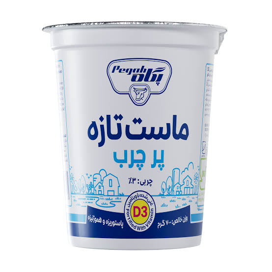 ماست پرچرب لیوانی 700 گرم D3 پگاه