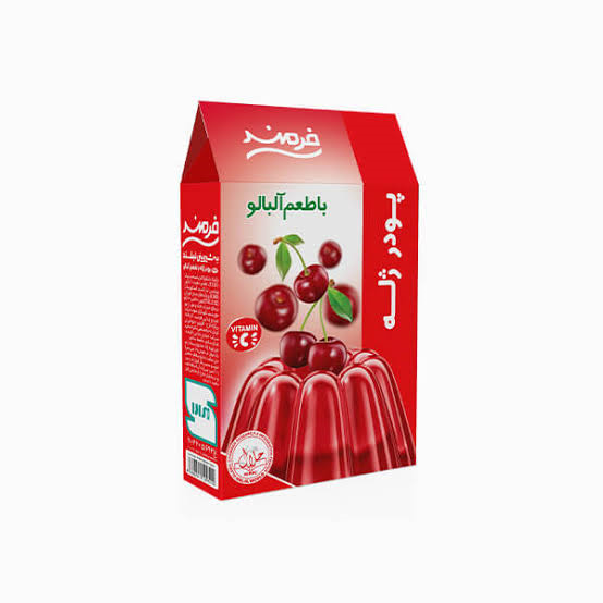 پودر ژله با طعم آلبالو 100 گرم فرمند